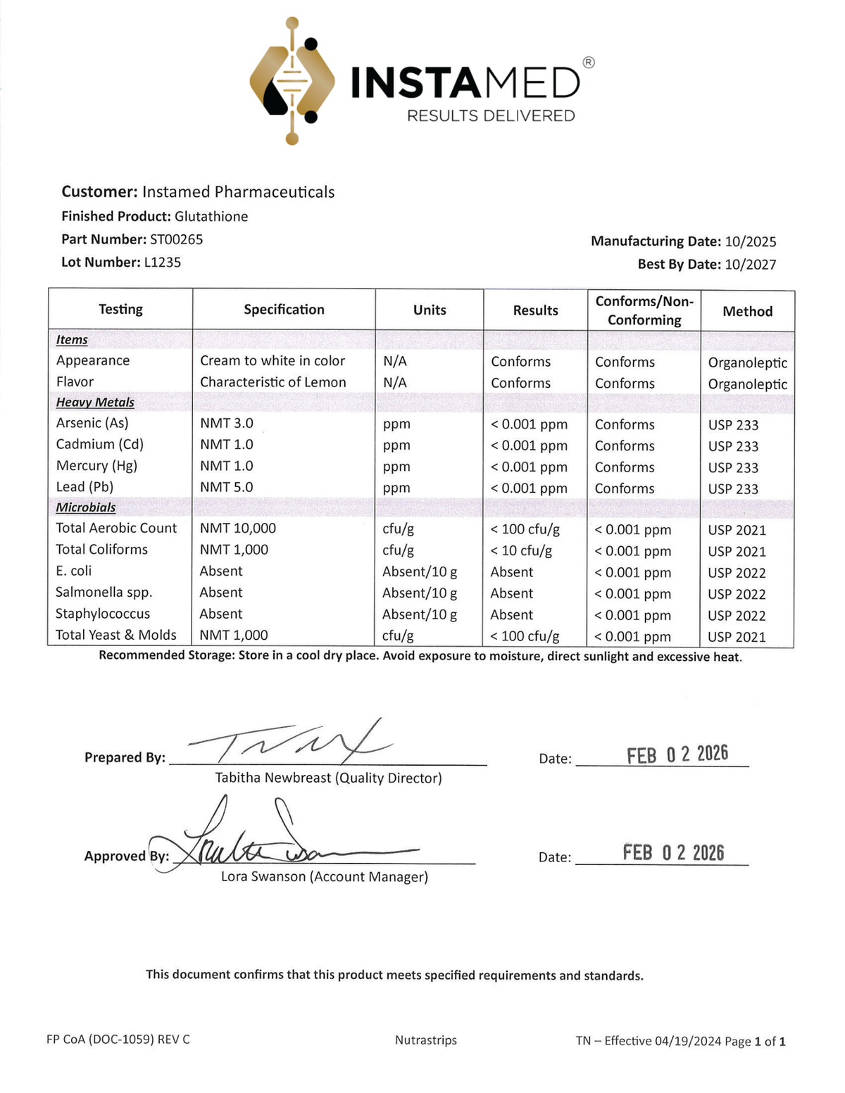InstaMed Glutathione - Sublingual Oral Strips - 30ct product details 4
