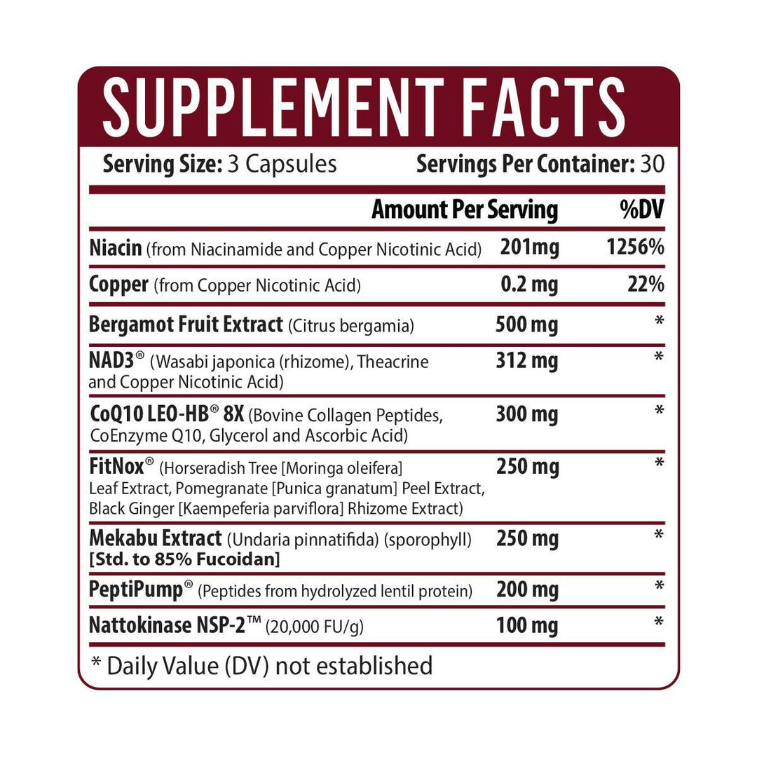 Healthgevity Cardio NAD+ - 90 capsules product details 4