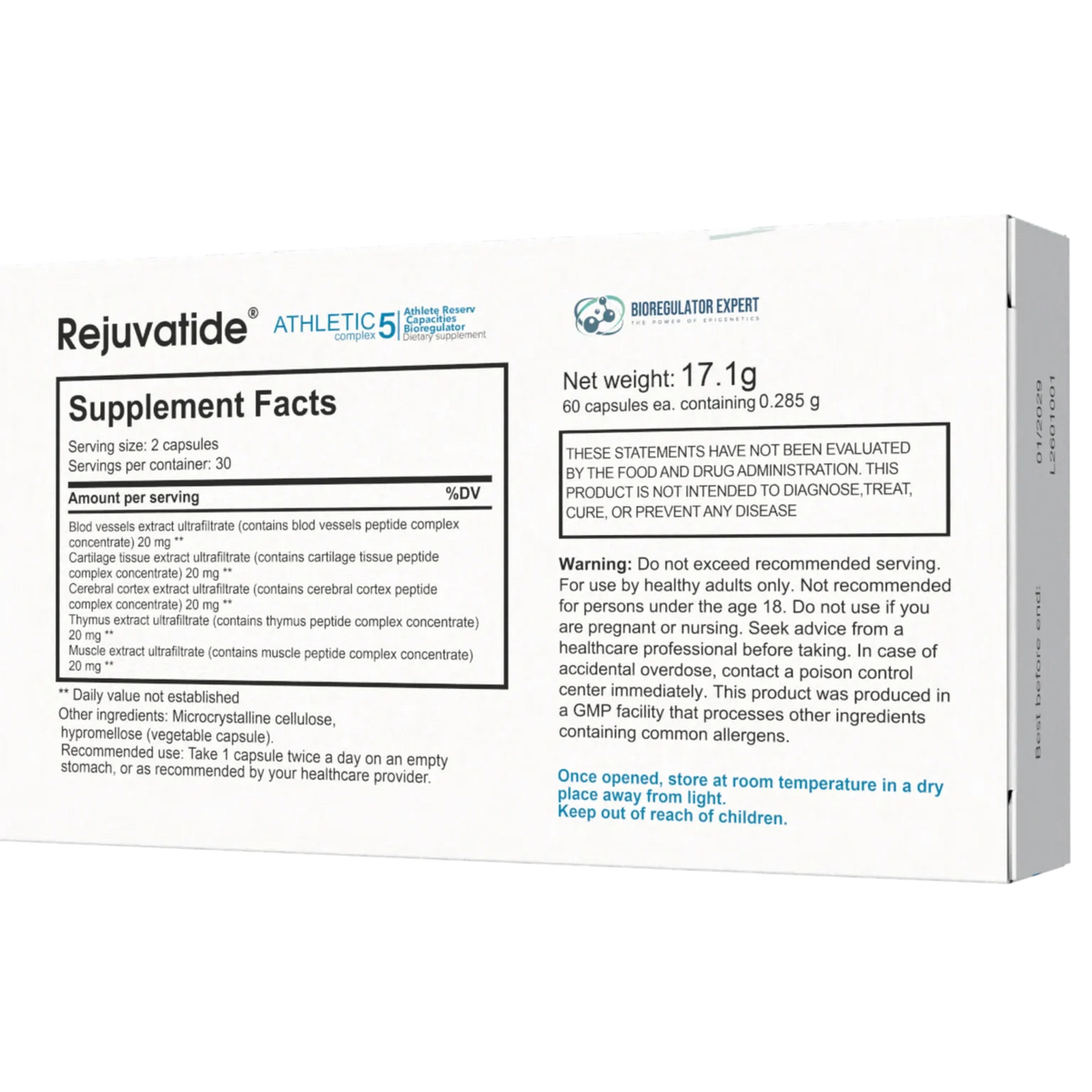 Integrative Peptides - Rejuvatide Athletic Complex - 60 Capsules product details 2