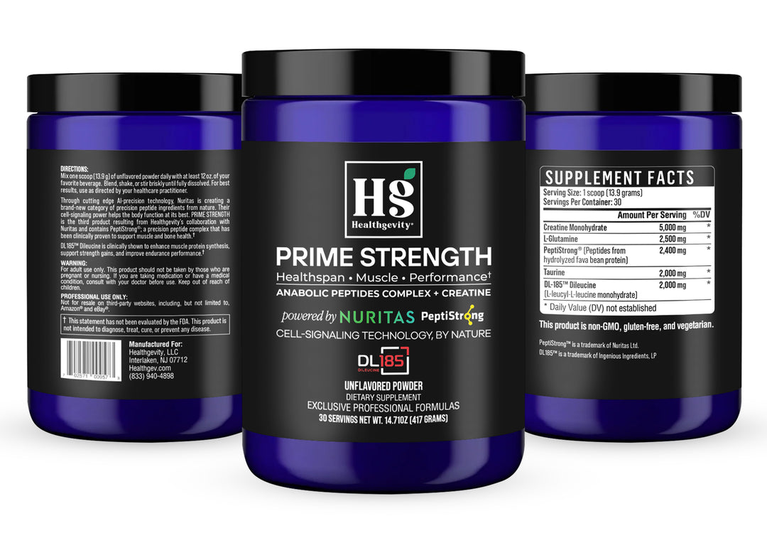 Healthgevity Prime Strength+ - (Unflavored) Powder 30 Servings product details 3