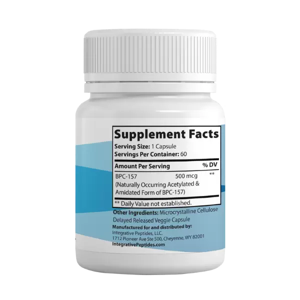Integrative Peptides BPC-157 Pure 500mcg (Delayed) - 60 capsules product details 2