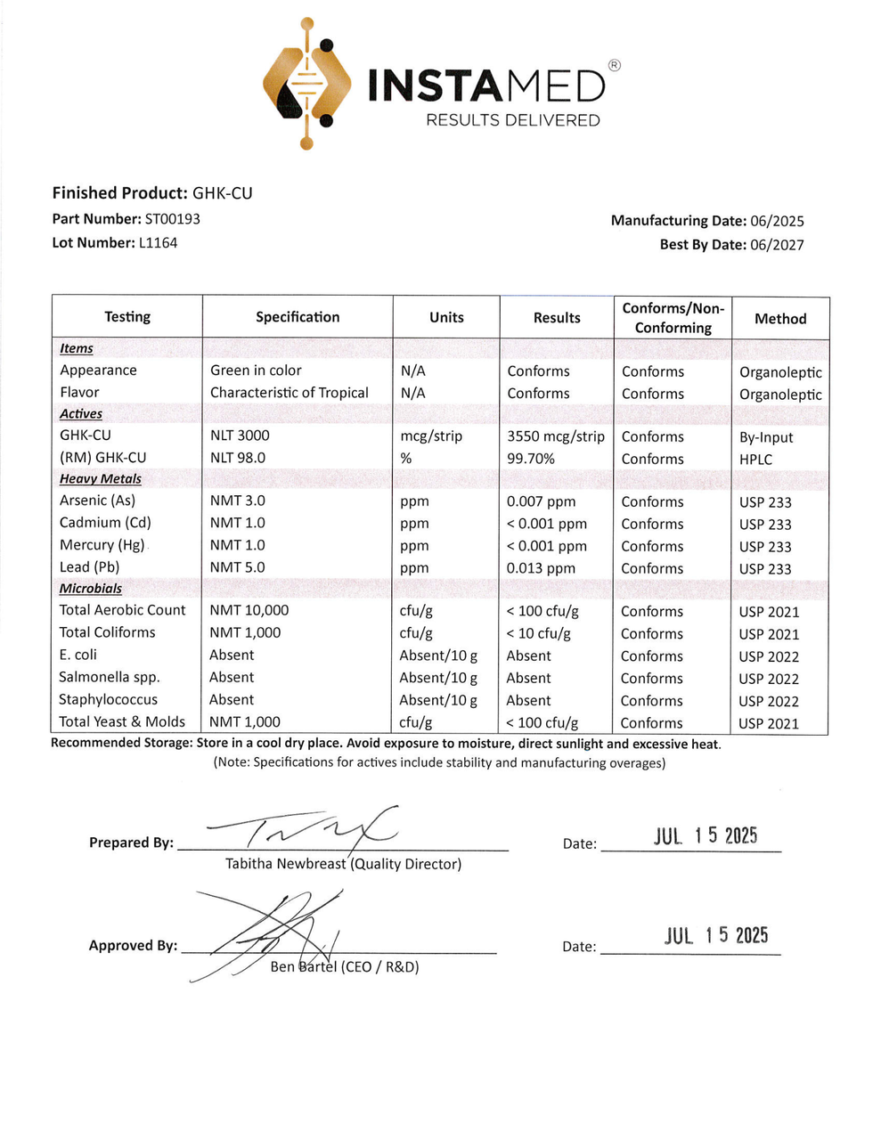 InstaMed GHK-Cu - Sublingual Oral Strips - 20ct product details 4