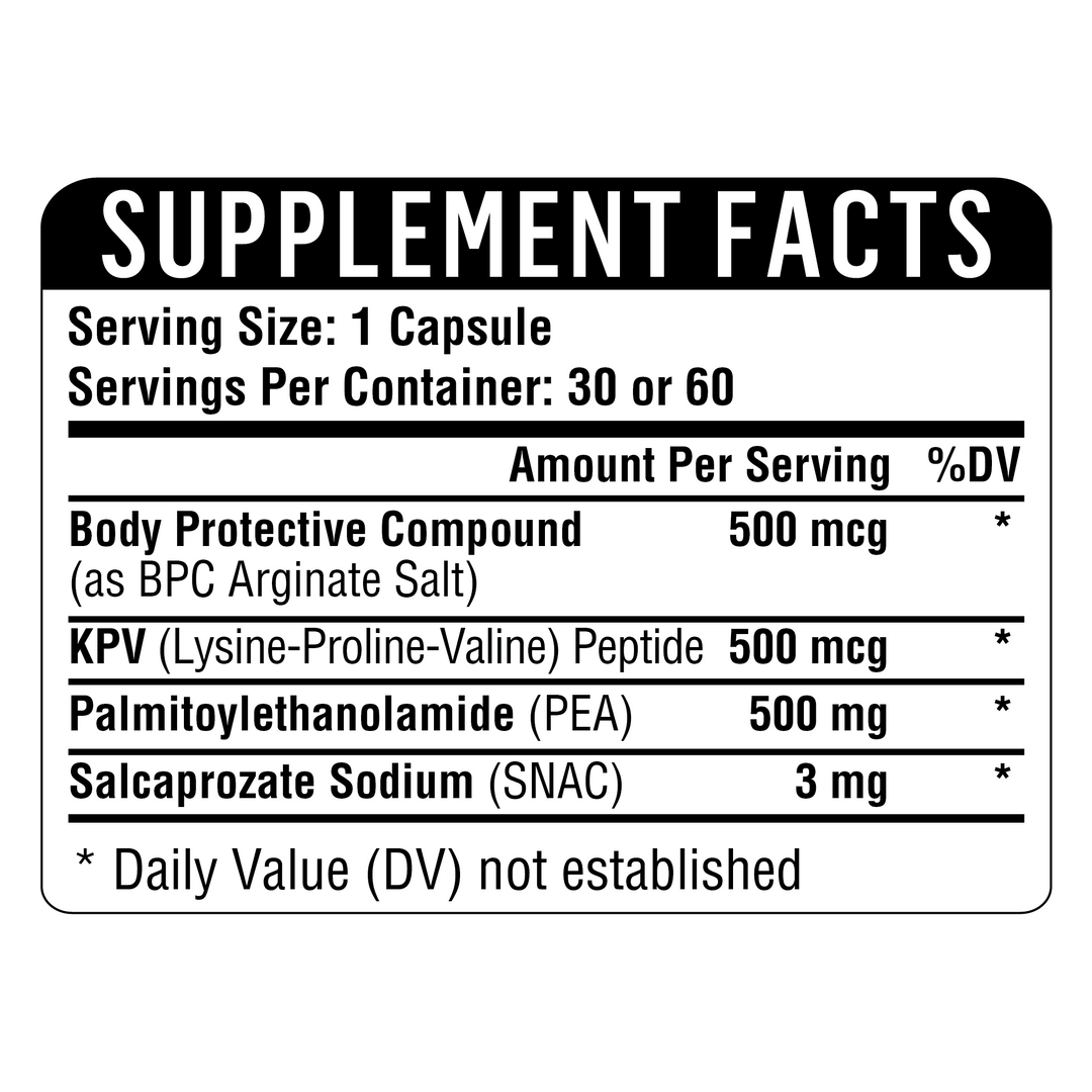 Healthgevity BPC+KPV+PEA 500 - 60 Capsules product details 2