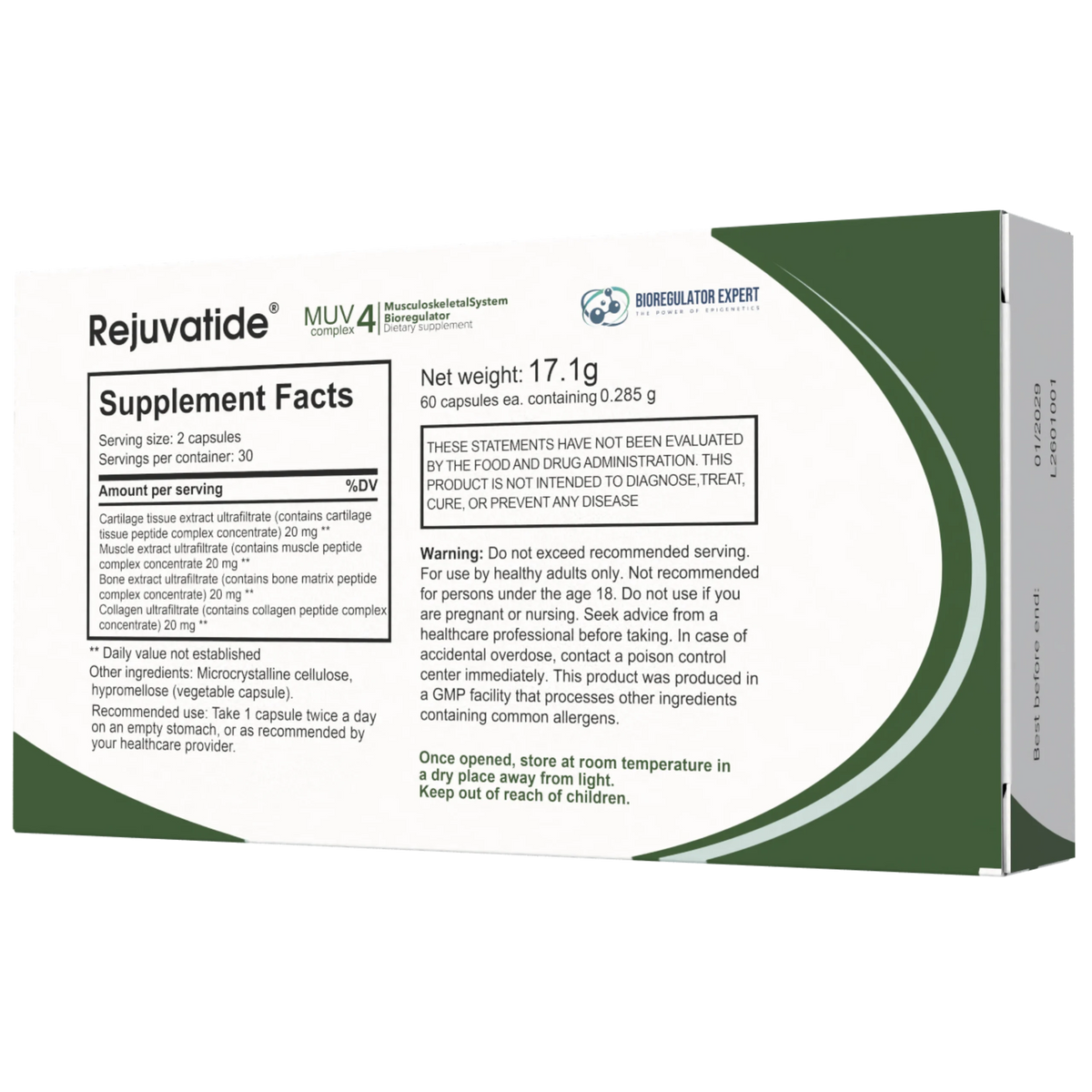 Integrative Peptides - Rejuvatide MUV Complex - 60 Capsules product details 2