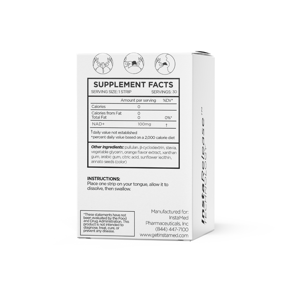 InstaMed NAD+ - Sublingual Oral Strips - 30ct product details 2