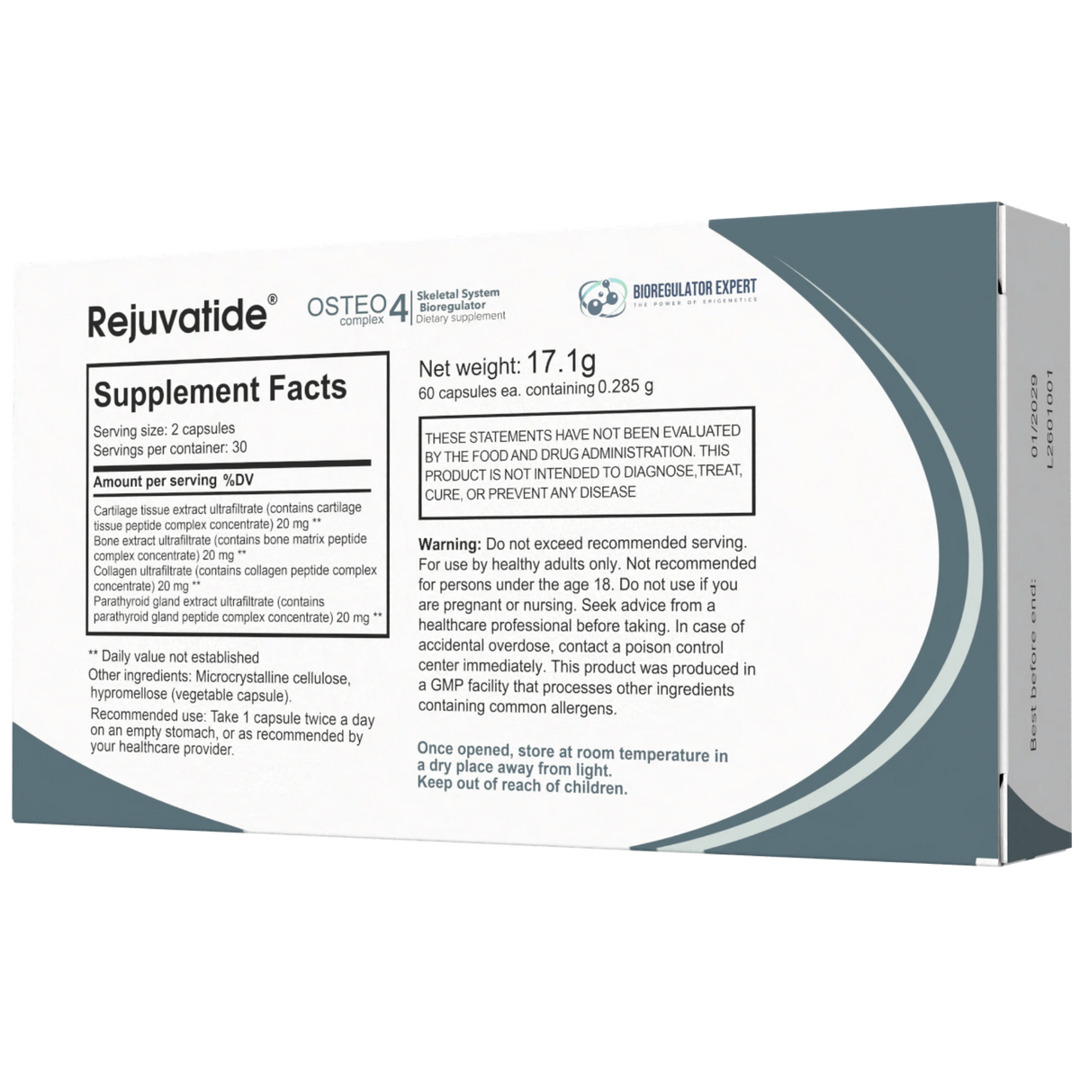 Integrative Peptides - Rejuvatide Osteo Complex - 60 Capsules product details 2