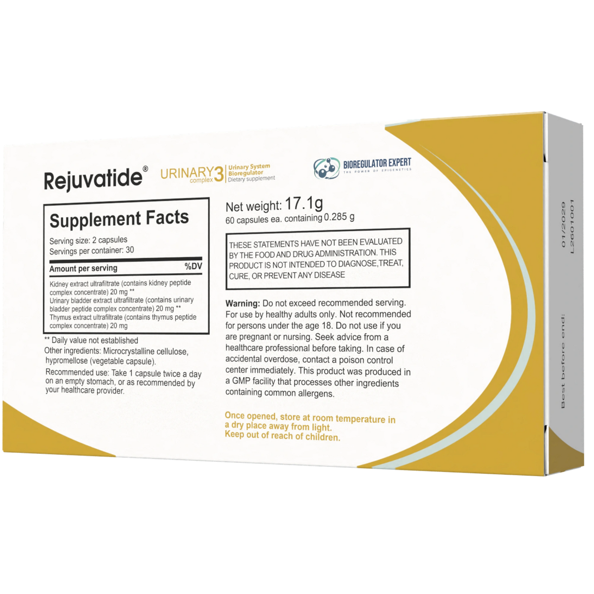 Integrative Peptides - Rejuvatide Urinary Complex - 60 Capsules product details 2